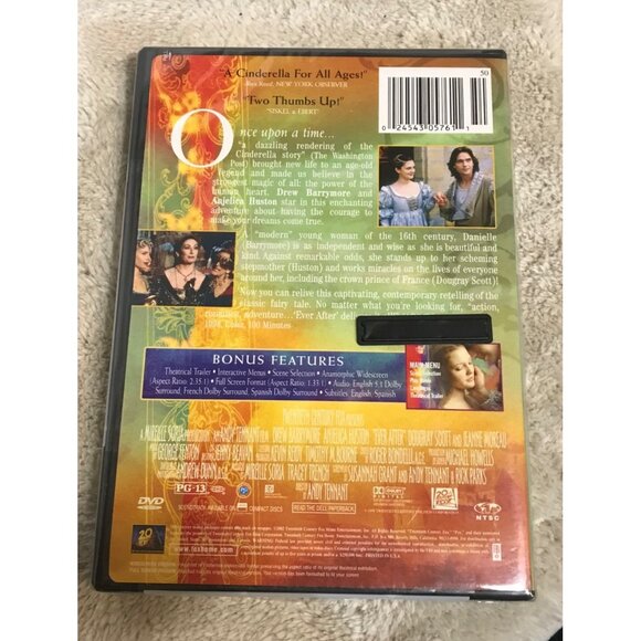 Ever After A Cinderella Story DVD Drew Barrymore Bonus Features - Picture 2 of 4